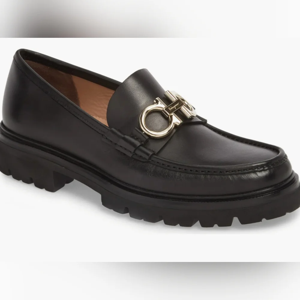 Ferragamo Mens Shoes Bleeker Loafers New With Box Size 10 E - Picture 1 of 7